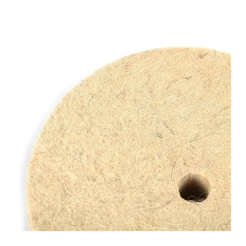 Premium Felt Polishing Buffing Pad For Rotary Tool Grinding Wheel 3 To 12 Inch Sizes, thick felt material with central hole.