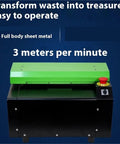 Eco Friendly Cardboard Cutter Paper Cutting Machine That Turns Waste Cardboard Into Cushioning Mesh For A Real Game Changer In Sustainable Packaging Compact And Easy To Use In Warehouses And Packaging Stations, green metal cutter