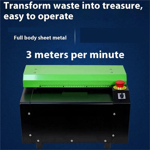 Eco Friendly Cardboard Cutter Paper Cutting Machine That Turns Waste Cardboard Into Cushioning Mesh For A Real Game Changer In Sustainable Packaging Compact And Easy To Use In Warehouses And Packaging Stations, green metal cutter