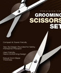 Two Piece Nose And Eyebrow Scissors Set For Men And Women Stainless Steel Small Grooming Scissors With Curved And Rounded Heads