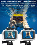 Underwater view using Waterproof Action Camera Case For Osmo Action 5 4 3 With 50 Meter Depth No Fuss Anti Fog Shell Cage