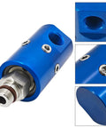 High Speed Rotary Joint 1116 670 463 Rotary Union For Deublin, blue anodized metal body with threaded port