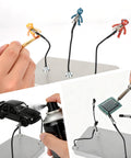 Magnetic Helping Hands Soldering Kit With 10 Flexible Clip Arms And 1 Iron Box Station used for painting and soldering tasks