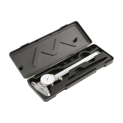 0 To 6 Inch Imperial Dial Calipers With Four Way Measurements, 0.001 Inch Precision, in plastic case, stainless steel construction