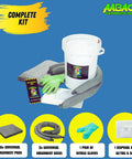 5 Gallon Spill Kit In A Portable Bucket With Secure Lid For Fast Spill Response In Trucks And Job Sites Chemical And Oil Containment With Universal Absorbents Durable Ready To Roll On The Go Kit For Industrial Use