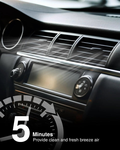 Car interior showing air vents for Cabin Air Filter With Activated Carbon For Cars And SUVs Odor Busting And Fresh Breeze