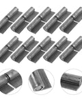 Heavy Duty Detachable Weldable Lift Off Flag Hinges 3 Inch Steel Gate Hinges For Welding Dump Trailers Ramp Doors 10 Pack, steel finish