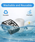 Hepa Foam And Felt Filter Brushroll Replacement Kit For Rotator Pro Lift Away DuoClean Vacuum filters in water showing washability