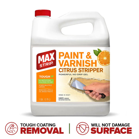 Citrus Paint Stripper Gel For Wood And Metal Surfaces Quick Acting One Application Formula Kicks Off Old Varnish And Latex Easily