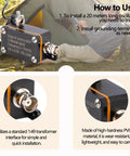 Pocket HF Antenna 1 To 30 MHz With 1 To 49 Balun Portable End Fed Inverted V Shortwave Antenna For 25W Outdoor Ready shown in use