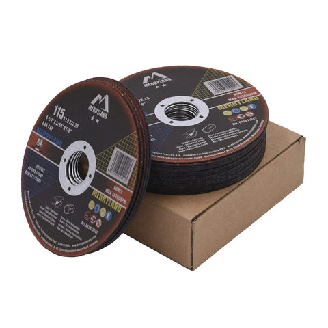 Ultra Thin 4.5 Inch Cut Off Wheel For Angle Grinder, Heavy Duty Metal Cutting Disc 0.045 Thick, 7/8 Inch Arbor, 25 Pack on a box