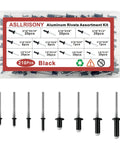 210 Piece Aluminum Pop Rivets Kit With 8 Sizes Dome Head Blind Rivets For Metal Repair And Projects Durable Aluminum Rivet Set Sweet For Auto Body Repair And Home Do It Yourself Projects Quick Install.