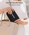 All In One Sewing Kit For On The Go Quick Fixes And DIY Repairs, Handy Organizer Being Placed in Handbag