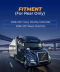 Heavy Duty Coolant Reservoir Tank Fits Volvo VNL VNM VHD 2008-2024 and Mack Pinnacle CXU CHU Anthem TD700 GU5 GU7 GU8 2008-2019 2010-2017 Replacement With Caps And Sensor Included compatibility guide