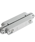 Heavy Duty Hidden Door Hinges Silver 4 Pack 6 Inch Concealed Cabinet Hardware seamless design with smooth swing mechanism