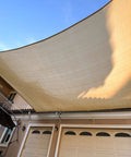 Sand 6x14 Foot Rectangle Sun Shade Sail Canopy For Patio And Backyard Durable HDPE Shade Cloth Outdoor Cover Installed