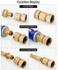 Drip Irrigation Fitting Kit With 10 Pcs Brass Garden Hose Quick Connectors For Instant Snap Link And Easy Repair To Keep Your Outdoor Watering System Running Smoothly, brass fittings