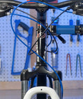 Front view of bike with Ready To Roll Universal Bike Shift Cable Housing Kit for Shimano Sram Derailleur Shifter Set.