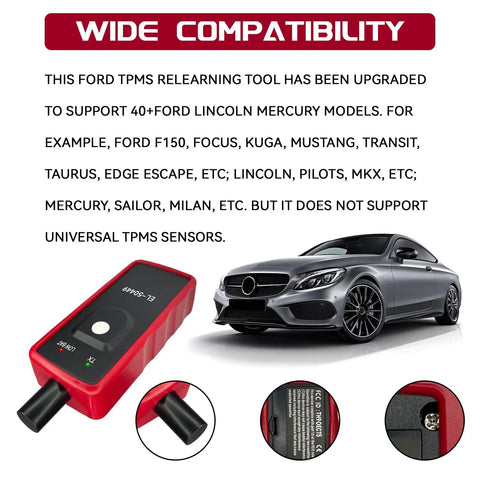 Ford TPMS Relearn Tool Upgraded EL50449 TPMS Programming And Reset Tool for F150 F250 Lincoln Mercury Sensor Programmer