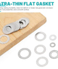 175 Piece 304 Stainless Steel Flat Washers Set In 6 Sizes M4 M5 M6 M8 M10 M12 With Clear Storage Box For Screws Bolts And All Your Hardware Projects Pro Grade Durable Spacer Shim Kit, flat gasket washers on wood
