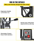 Close-up of Beefy Magnetic Drill Press 1100W With 1.6 Inch Boring Diameter showcasing handle and control panel.