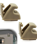 Two Pack Beige Sun Visor Clips For Chevy Silverado 1500 Tahoe And GMC Sierra 1500 Yukon 2007-2013, Auto Retainer Clips Replacement