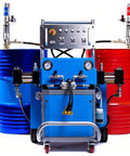 Pro Grade Foam Spray Equipment For Polyurethane Dispensing with dual barrels, control panel, and portable design for insulation tasks.