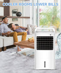 Living room with portable AC and Portable AC Hose Insulation Sleeve For 5 In To 5.9 In Exhaust Hoses, upgraded cover wrap.
