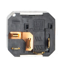 Back view of Push To Start Dryer Switch WP3398095 Replacement For Whirlpool 4 Terminal OEM Part Black Or White