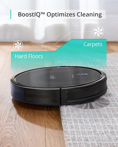 Certified Refurbished BoostIQ RoboVac 11S MAX Robot Vacuum Cleaner with Ultra Thin Body on hardwood and carpet floor
