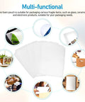 100 pcs white EPE foam pouches lightweight shockproof packing bags for electronics and fragile items protective wrapping for moving