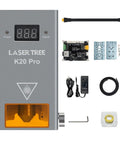 Real 20W Diode Laser Module For DIY Laser Engraver Cutter With accessories including cables, wrench, and power supply.