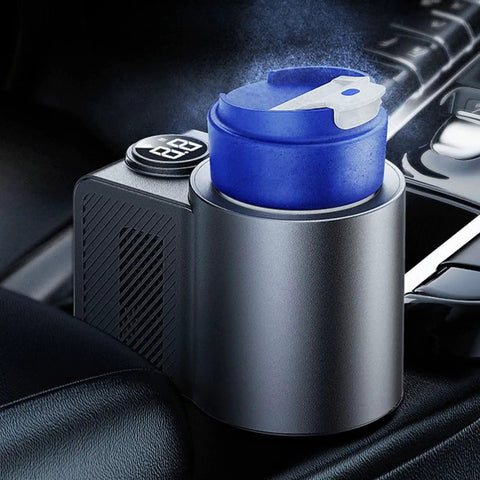 Portable Car Cup Warmer Cooler Duo That Really Hits Different Quick Heating And Cooling For That Everyday Sip Vibe in car console.
