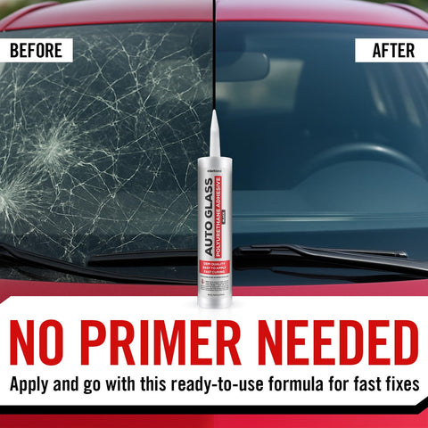 Fast Curing Windshield Adhesive For Auto Glass Replacement Pro Grade Urethane Sealant In Black Heavy Duty Bond For Cars And RVs