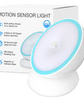 Motion Activated Battery LED Light With Magnetic Base, 360 Degree Rotating Night Lamp for closets, white color