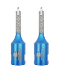 Mortar Raking Bit Set Two Pack Carbide Tipped For Tuck Pointing And Brick Removal With Vacuum Brazed Design For Granite Marble Concrete And Masonry Surfaces shown front view