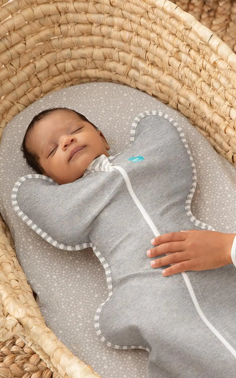 Baby in Swaddle Up Sleep Sack For Newborns, Arms Up Self Soothing Swaddle, Improves Sleep And Calms Startle Reflex, Secure Fit 8-13 Lbs