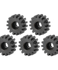 5 Pieces Steel Servo Spur Gears With 24 Tooth Internal Spline Module 0.8 arranged in diagonal pattern