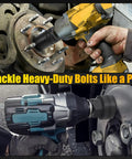 Heavy Duty Beefed Up Lug Nut Remover Socket Set 17 To 36 Millimeters Half Inch Drive Wheel Lock Removal Tool in use