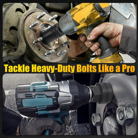 Heavy Duty Beefed Up Lug Nut Remover Socket Set 17 To 36 Millimeters Half Inch Drive Wheel Lock Removal Tool in use