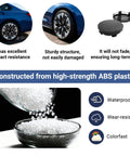 4 Pack Car Wheel Hub Center Cap Set 60mm Outer Diameter 56mm Inner Diameter 0.57 Inch Thick Universal ABS Snap In Anti Fall Rust Proof Decoration for SUV Sedan Truck with various features shown
