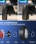 1 Inch Wheel Spacers For EZ GO Club Car Golf Carts And ATVs 4x4 Bolt Pattern 4 Pack with aggressive stance before and after