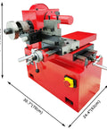 Brake Drum And Disc Lathe Combo For Disc And Drum Brakes 7.1 To 13.7 Inches 110V 1100W High Precision Pro Grade Lathe in red