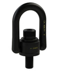33316 Heavy Duty Swivel Hoist Ring Forged Alloy Steel With Black Oxide Finish G Thread Size One Half Inch Thirteen TPI 2250 Lbs
