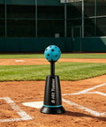 Baseball Batting Trainer Machine With Sturdy Metal Frame For All Skill Levels Adult Hitting Aid For Home Practice Interactive Drills Realistic Balls Pro Grade Durable Backyard Training Gear on baseball field