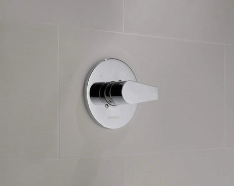 Slick Matte Black Valve Kit Trim Only PTT14019 BL With Pressure Balance Cartridge Smooth Hot And Cold Control Fits MultiChoice Universal Rough Valve R10000 Your Best Bet Shower Upgrade For Balanced Water Flow