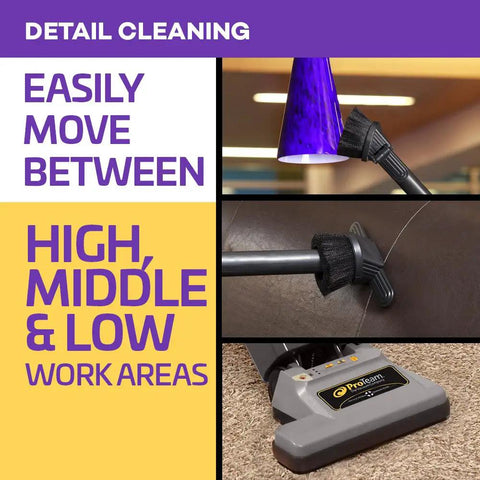 ProForce 1200XP Heavy Duty Commercial Upright Vacuum Cleaner With Dual Motor, Powerful Suction, Bagged Design, Advanced ProLevel Filtration And Hepa Media For Industrial Hotels Offices And Retail Spaces