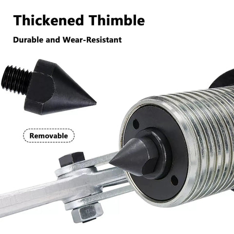 Close-up of thimble head on 2 In 1 Hydraulic Gear Puller Kit With 2 Or 3 Jaws And Wheel Bearing Hub Separator Tool