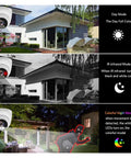 Reliable 32Ch 4K Indoor Dome Security Camera System With PoE NVR shows day, IR night, and colorful night modes with settings.