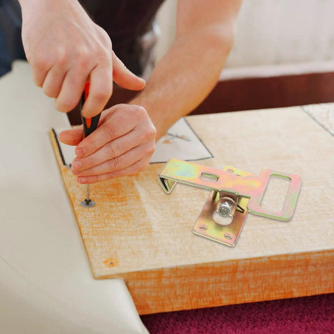 Installing Heavy Duty Sofa Connector Buckles For A Rock Solid Couch Setup with interlocking iron linkage and easy position locks.